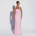 Sequined Sleeveless Tube Top Long Dress with Slit