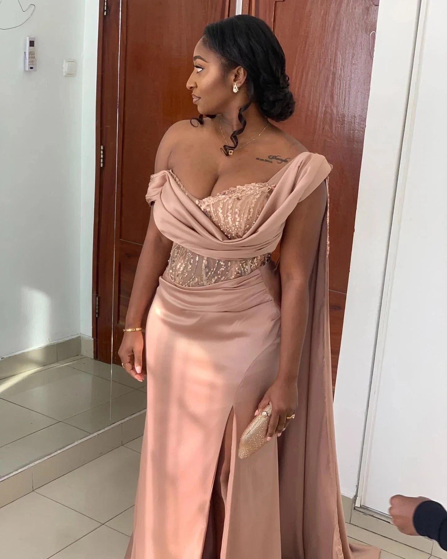 Elegant Mermaid Evening Dress | Satin One-Shoulder Prom & Bridesmaid Gown